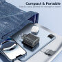 Toocki TC53402 GaN adapter za hitro polnjenje s priključki 2x USB-C / 2x USB-A - 40W - črn