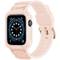 Odporen Armor ovitek s paščkom za Apple Watch 42mm (Series 10 / 11) - roza