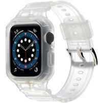 Odporno Armor ohišje s paščkom za Apple Watch 42mm (Series 10 / 11) - mlečno
