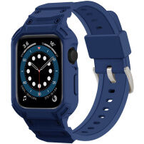 Odporen Armor ovitek s paščkom za Apple Watch 42mm (Series 10 / 11) - temno moder