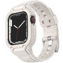 Odporen Armor etui s paščkom za Apple Watch 45mm / 44mm / 42mm - kremna