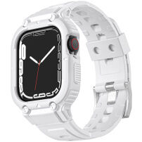 Odporen Armor etui s paščkom za Apple Watch Ultra 49mm - bela