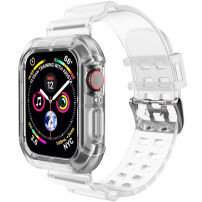Trpežna torbica s prozornim trakom za Apple Watch 41mm / 40mm / 38mm - jasno