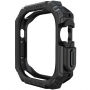 Odporen etui z vzorcem karbonskih vlaken za Apple Watch Ultra 49mm - črna