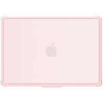 Mat prozoren ovitek z ojačanimi robovi za MacBook Neo (A3404) - roza
