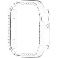 Svetleč etui s kamenčki za Apple Watch 41mm - prozoren