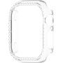 Svetleč etui, okrašen s kamenčki za Apple Watch 45mm - prozoren