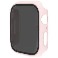 Matni Etui s kaljenim Anti-Spy steklom za Apple Watch 41mm - svetlo roza