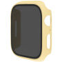 Maten etui s kaljenim Anti-Spy steklom za Apple Watch 41mm - rumeno