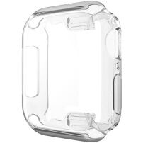Lesklé pouzdro z měkkého plastu s ochranou displeje pro Apple Watch 44mm - čiré