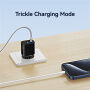 USAMS CC315 GaN adapter za hitro polnjenje z vrati USB-C / USB-A - 25W - črn