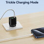 USAMS CC317 GaN adapter za hitro polnjenje z vrati USB-C / USB-A - 33W - črn
