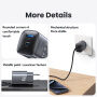 USAMS CC290 GaN adapter za hitro polnjenje z vrati USB-C / USB-A - 45W - siv