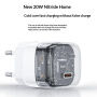 Yesido YC102 GaN mini adapter za hitro polnjenje z vrati USB-C - 20W - bel