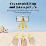 KT08 Bluetooth selfie palica s tripodom in Gimbal stabilizatorjem za iPhone - rumena