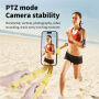 KT08 Bluetooth selfie palica s tripodom in Gimbal stabilizatorjem za iPhone - rumena