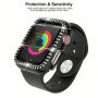 xDfind metalni etui s kamenčki za Apple Watch 46mm - roza
