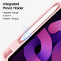XDcase Etui z origami stojalo in prostorom za Apple Pencil za iPad Air 13" (2024-2026) / Pro 12,9" (2018-2022) - roza