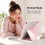 XDcase Etui z origami stojalo in prostorom za Apple Pencil za iPad Air 13" (2024-2026) / Pro 12,9" (2018-2022) - roza