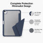 XDcase etui z origami stojalom in prostorom za Apple Pencil za iPad Air 13" (2024-2026) / Pro 12,9" (2018-2022) - temno modro