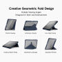 XDcase etui z origami stojalom in prostorom za Apple Pencil za iPad Air 13" (2024-2026) / Pro 12,9" (2018-2022) - temno modro