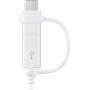 Originalni Samsung podatkovni kabel USB-A / USB-C / micro USB - 1,5 m - bela