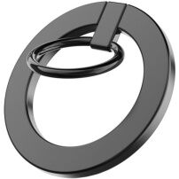 A675 magnetno MagSafe vrtljivo 360° stojalo z nosilcem za prst za iPhone - sivo