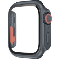 Etui v stilu Watch Ultra s kaljenim steklom za Apple Watch 40mm - siva