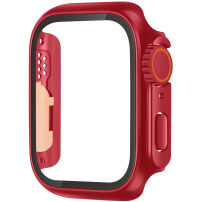 Etui v stilu Watch Ultra s kaljenim steklom za Apple Watch 42mm (Series 10 / 11) - rdeče
