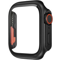 Etui v stilu Watch Ultra s kaljenim steklom za Apple Watch 45mm - črna