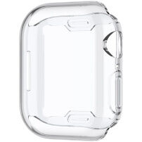 Sijajen etui iz mehke plastike z zaščito zaslona za Apple Watch 41mm - prozoren