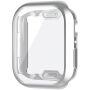Metalen etui iz mehke plastike z zaščito zaslona za Apple Watch 41mm - srebrn