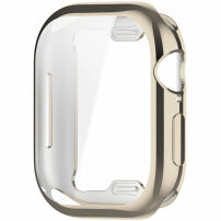 Metalni etui iz mehke plastike z zaščito zaslona za Apple Watch 46mm - starlight