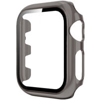 Prozoren ovitek s kaljenim steklom za Apple Watch 42mm - siva