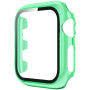 Prozoren ovitek s kaljenim steklom za Apple Watch 42mm - neon zelena