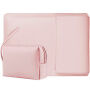 Ovitek 2v1 s stojalom in torbico za dodatke za iPad do 13" / MacBook do 14" - roza