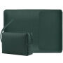 Ovitek 2v1 s stojalom in torbico za dodatke za iPad do 13" / MacBook do 14" - temno zelen