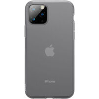 Baseus silikonski prozorni pokrov za iPhone 11 Pro Max - črna