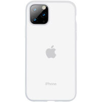 Baseus silikonski prozorni pokrov za iPhone 11 Pro Max - bela