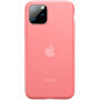 Baseus silikonski prozorni pokrov za iPhone 11 Pro Max - rdeče