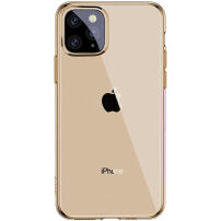 Baseus prozorna mehka plastična prevleka za iPhone 11 Pro Max - zlati
