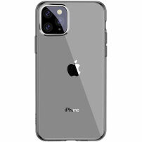 Baseus prozorna mehka plastična prevleka za iPhone 11 Pro Max - črna