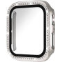 xDfind etui posut s kamenčki s kaljenim steklom za Apple Watch 44mm - starlight