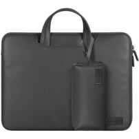 Torba s torbo za dodatke in trakom za MacBook do 16" - siva