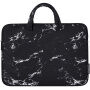 Torba z vzorcem marmorja za MacBook do 16" - črna