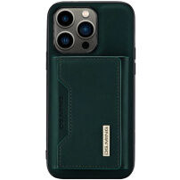 DG.MING ovitek 2v1 s snemljivo magnetno denarnico za iPhone 13 Pro - temno zelena