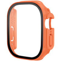 xDfind mat etui s kaljenim steklom za Apple Watch Ultra 49mm - oranžen