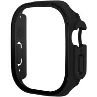xDfind mat etui s kaljenim steklom za Apple Watch Ultra 49mm - črn