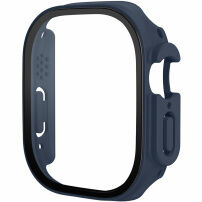 xDfind mat etui s kaljenim steklom za Apple Watch Ultra 49mm - temno moder