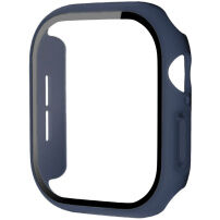 xDfind mat etui s kaljenim steklom za Apple Watch 46mm - temno modro